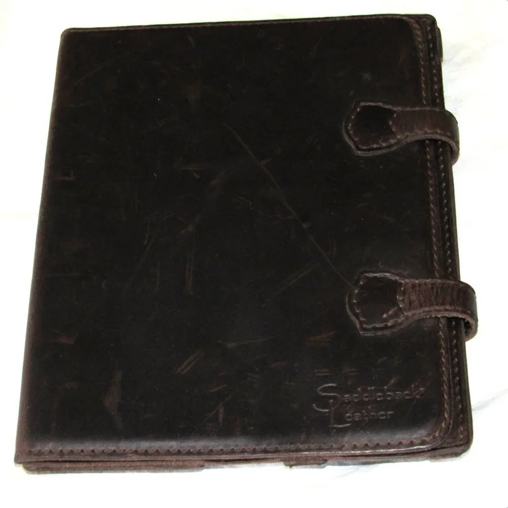 Saddleback Leather Dark Brown Coffee Color IPAD Tablet Case 8